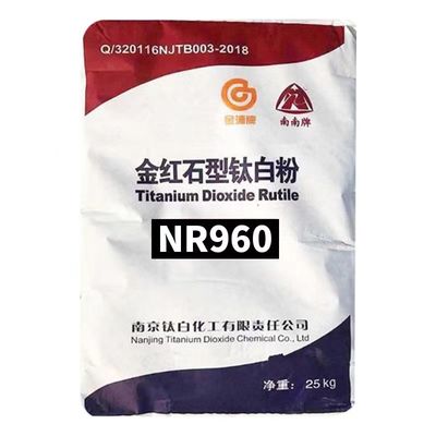 Supplément d'additif de haute qualité Poudre blanche Nr960 Dioxyde de titane rutile 25 kg/sac